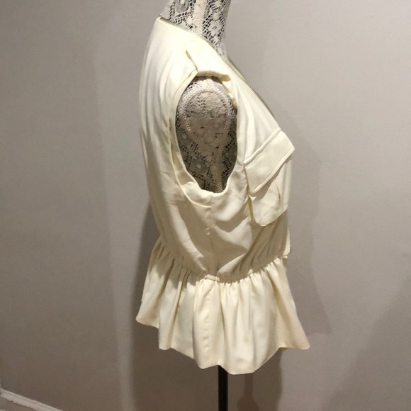 Peplum Bottom Pocket Vest - Picture 3 of 5